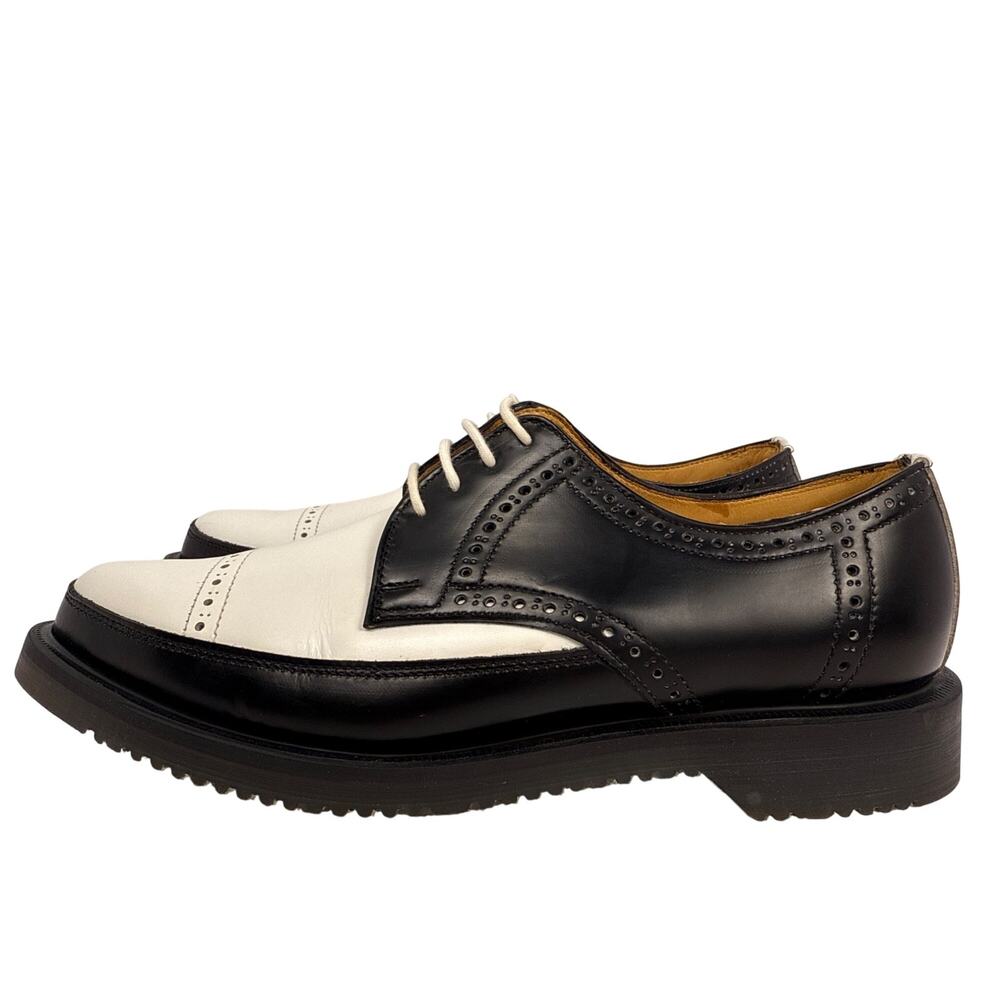 George Cox x Yohji Yamamoto Derby Shoe Womens Spectator Black White Made England - Picture 6 of 16
